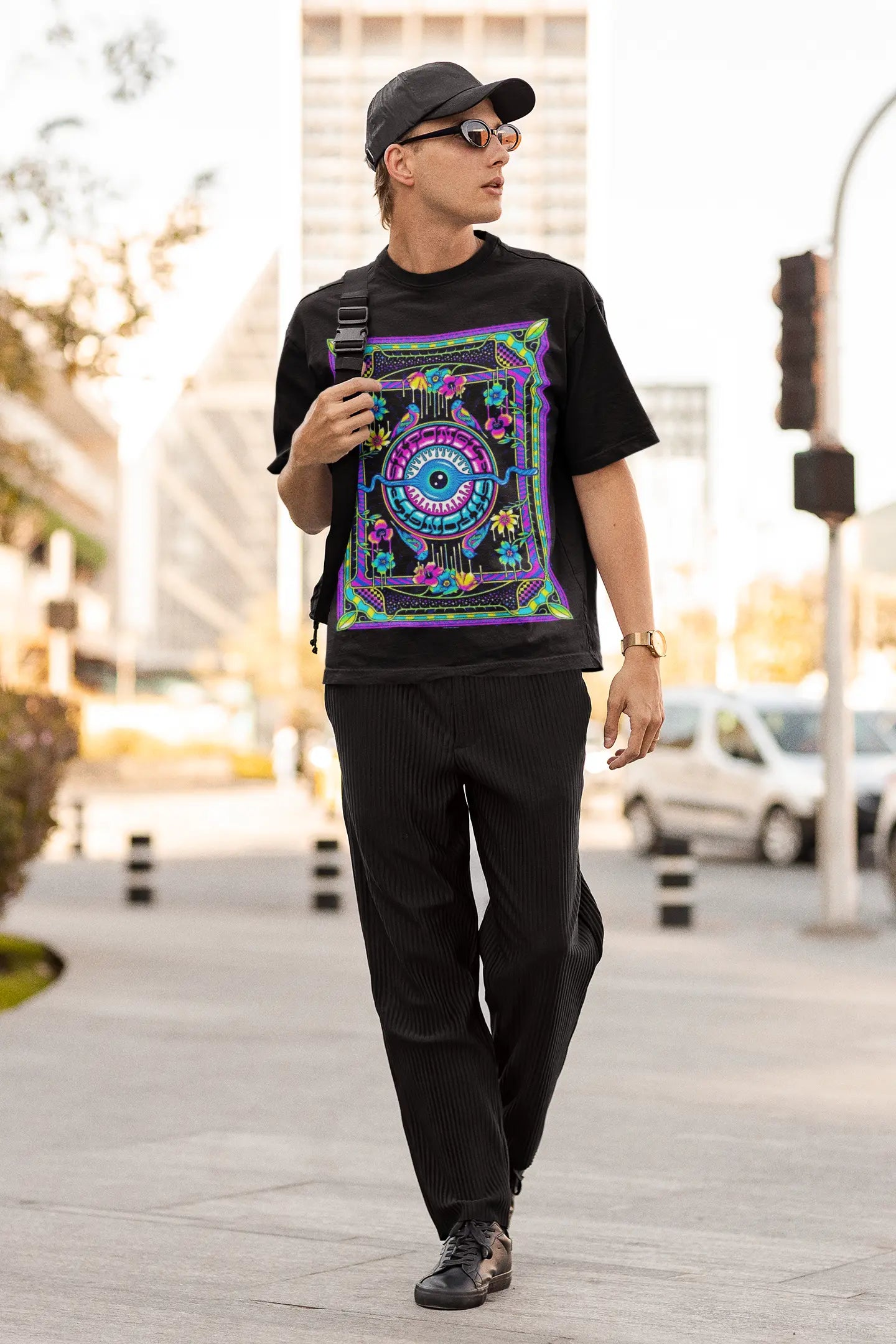 ACID EYE OVERSIZED T SHIRT RAVEMANTHRA