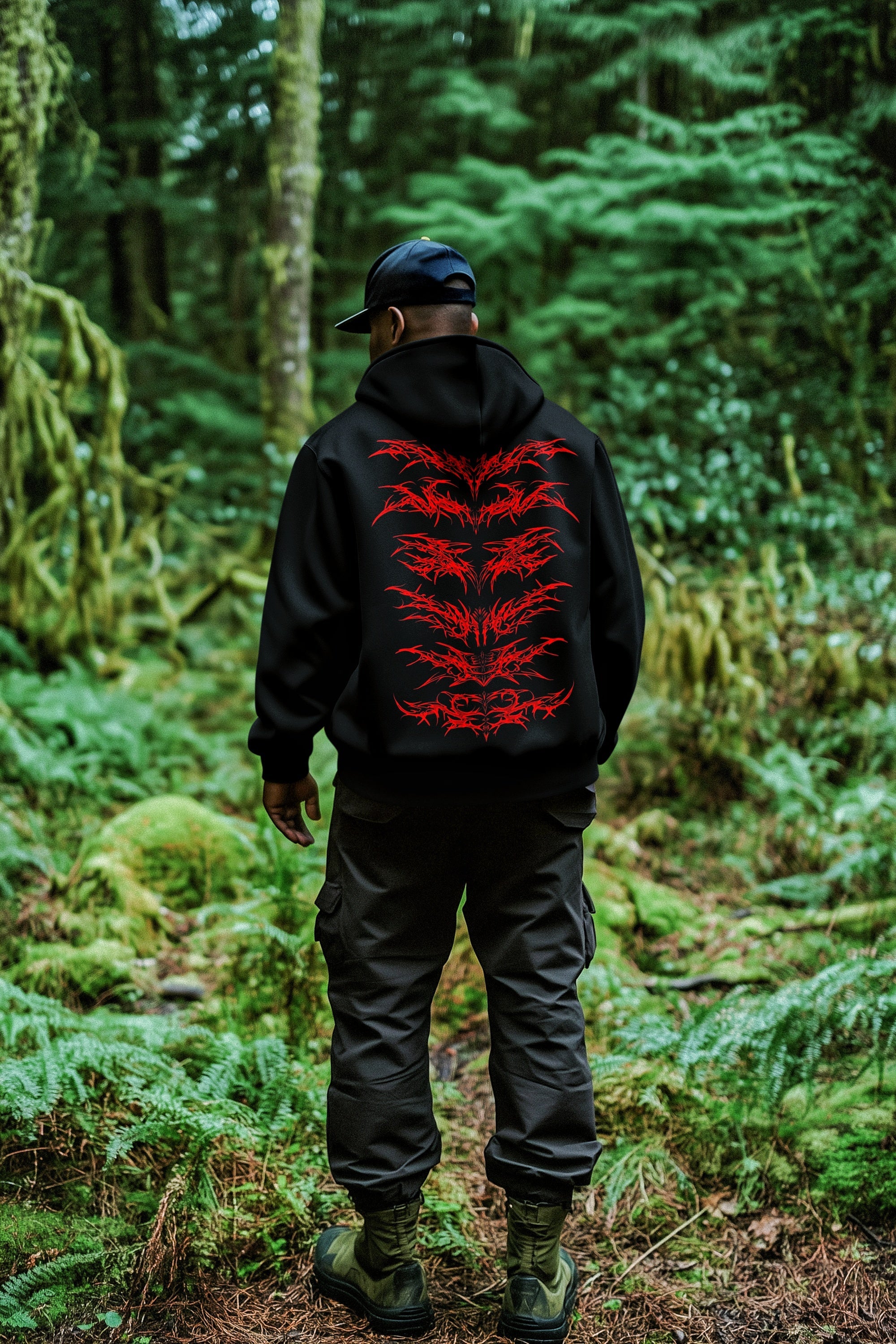RED CORE PREMIUM HOODIE RAVEMANTHRA