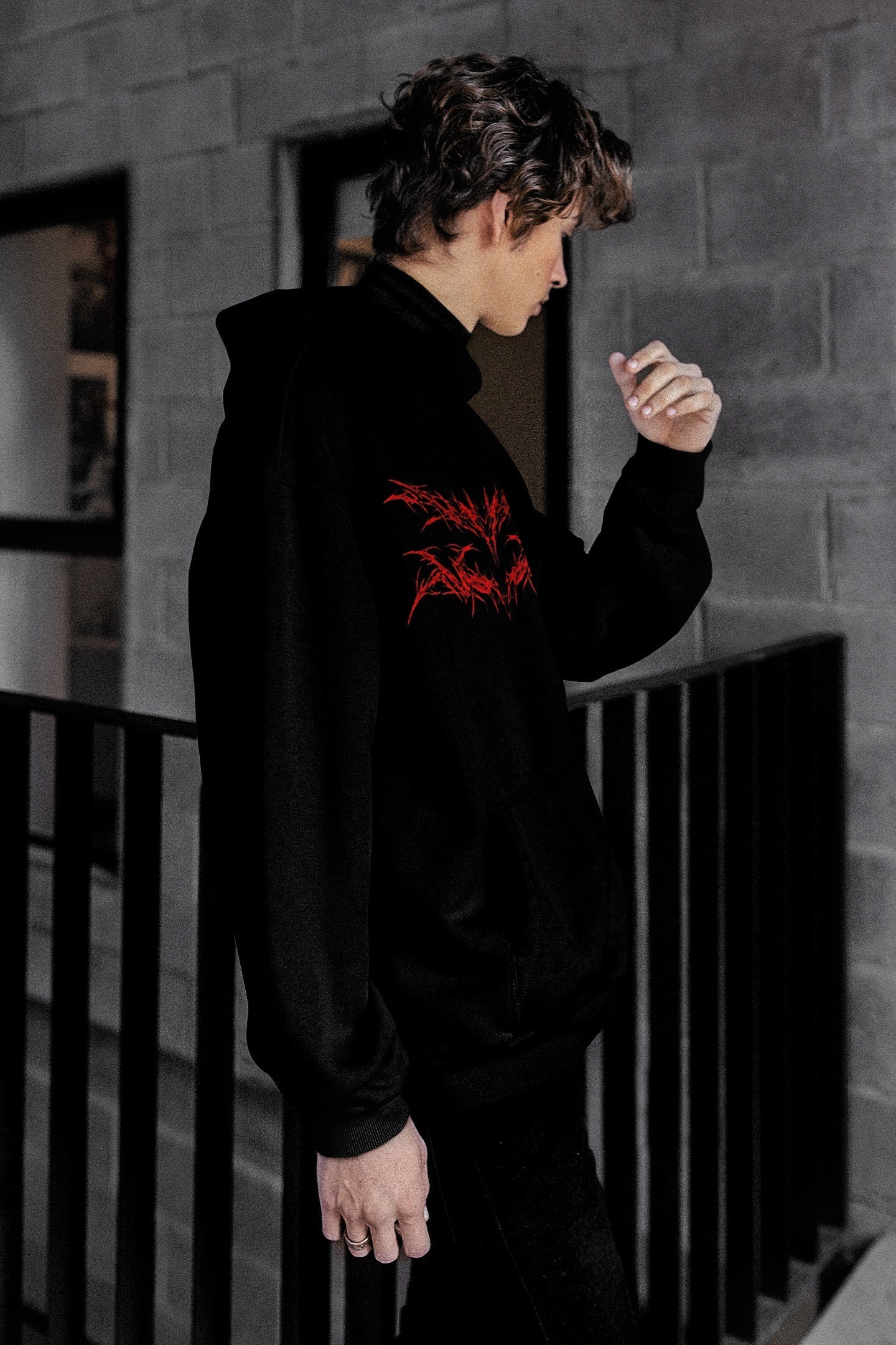 RED CORE PREMIUM HOODIE RAVEMANTHRA