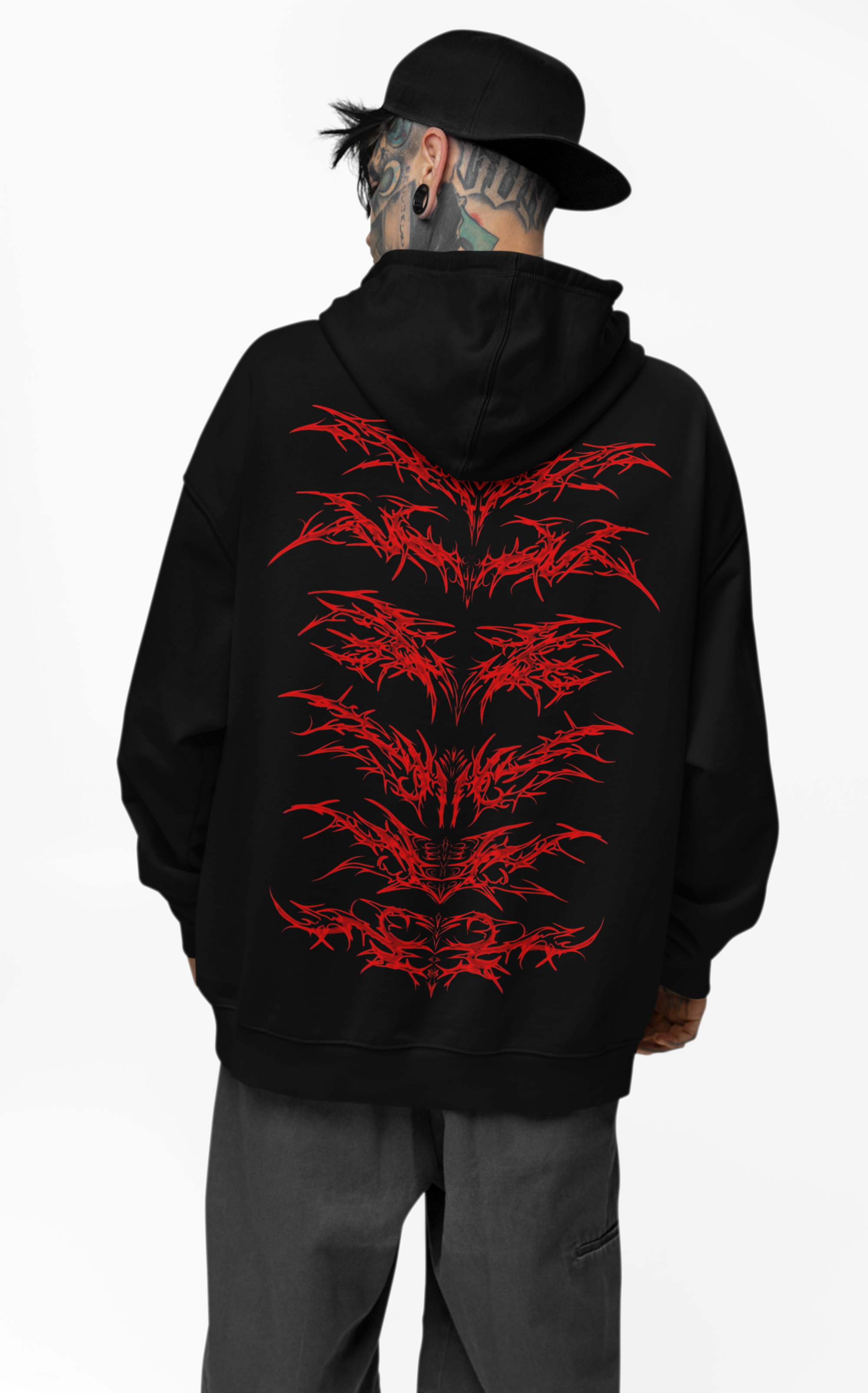 RED CORE PREMIUM HOODIE RAVEMANTHRA